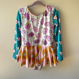 SweetHoney Floral Skirted Leotard